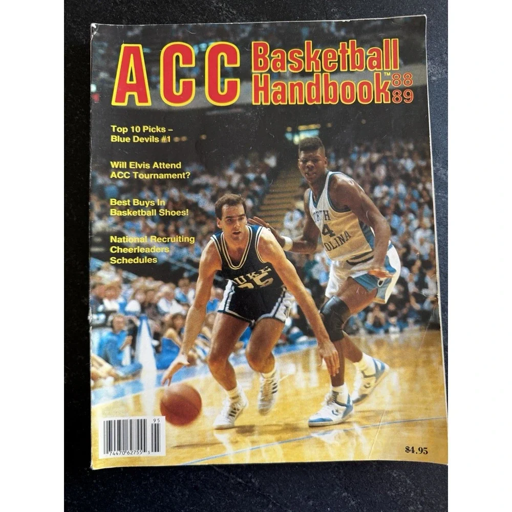 Vtg ACC Basketball Handbooks 1988–1995 Lot (7) UMI NCAA UNC Duke Preseason Guide
